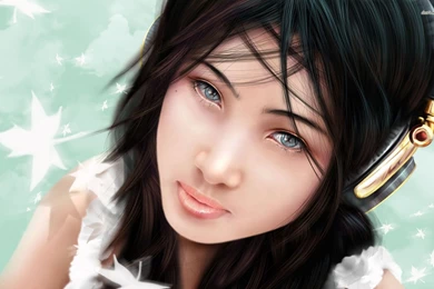 Lovely Girl Listening To Music Wallpapers   Fantasy Wallpapers