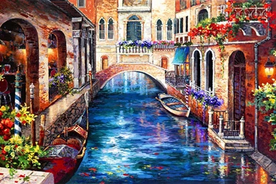 Venice Paintings   Wallpaper.