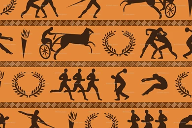 Ancient Greek Olympics   Robyriker   Spoonflower