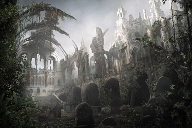 Church, Ruin, Nature, Cemetery Wallpapers HD