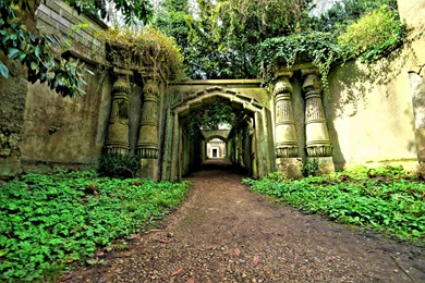 Highgate Cemetery Graveyard Main Gate Photography Wallpapers ...