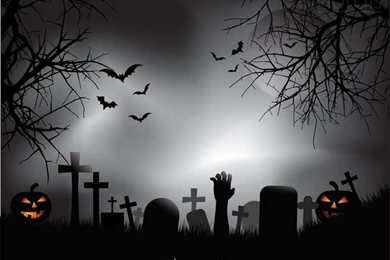 Zombie Graveyard Wall Mural   Wallpapers Mural Ideas   13297