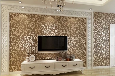 Fashion European Style PVC Wallpapers / Wall Paper Rolls / Tv ...