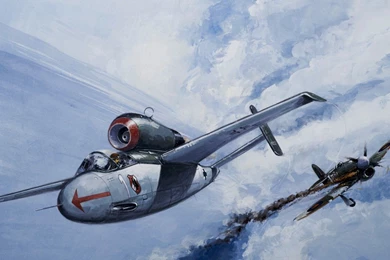 Download Wallpapers Heinkel He 162 "salamander", Hawker Tempest Mk ...