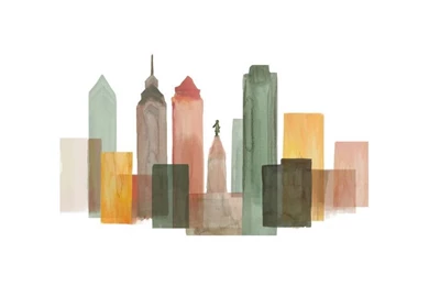 Philadelphia Skyline Wall Art Prints By Katherine Moynagh