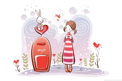 Sending A Love Letter HD Desktop Wallpapers : High Definition ...