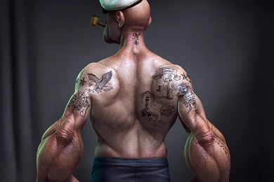 Popeye Body 3D Cartoon Pictures Wallpapers HD