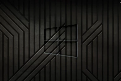 Windows 10 Text Logo On Black Metal Stripes Wallpapers   Computer ...