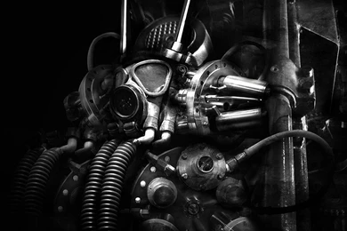 Cyber Industrial Mask Wallpapers