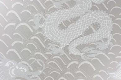 Celestial Dragon Metallic Gilver Wallpapers