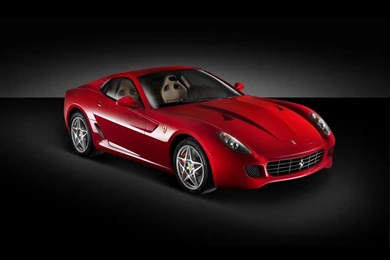 Red Ferrari – 599 GTB Fiorano On A Black Background, Black, Cars ...