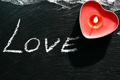 Love Heart Candle Wallpapers