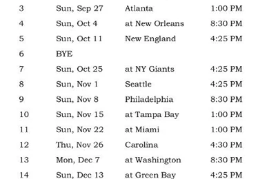 Printable Dallas Cowboys Schedule   2016 Football Season