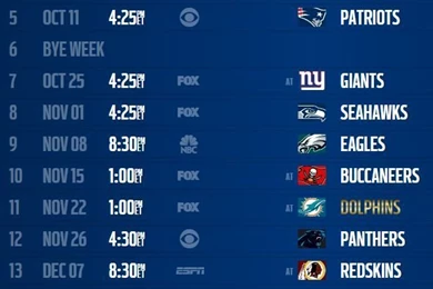 Dallas Cowboys Schedule