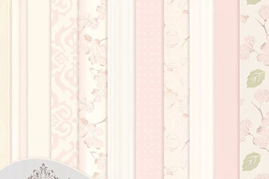 Pale Pink Flora 12 X 12 Backgrounds