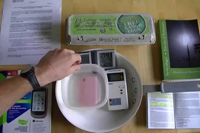 Frying An Egg With The Susan G Komen Pink Tracfone   YouTube