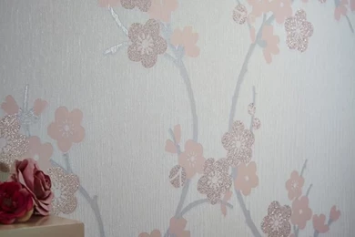 NEW GRAHAM & BROWN CHERRY BLOSSOM FLORAL PATTERN GLITTER FLOWER ...