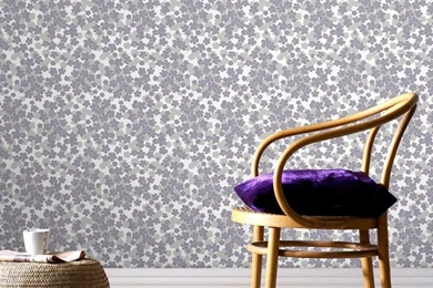 Woodstock Flower Wallpapers In Purple Design By Graham & Brown ...