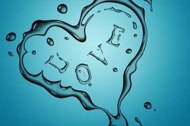 Love Blue Heart Wallpapers   (