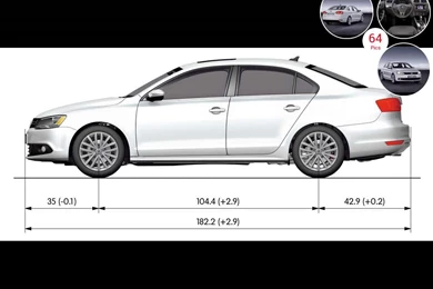 Volkswagen Jetta   Technical Drawing