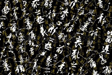 Hieroglyphs On Black (Seamless Vector Wallpaper) · GL Stock Images