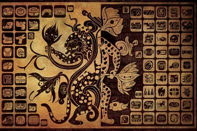 Pic > Mayan God Hieroglyphics