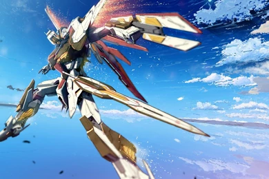 Clouds Gundam Mobile Suit Gundam Mecha Wallpapers