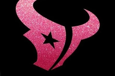 Houston Texans Logo In Pink Glitter Ultra Metallic Auto Car Window ...