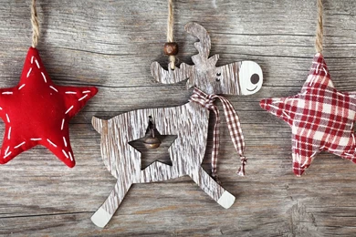 Wallpapers Wood, New Year, Christmas, Deer, Wooden Reindeer ...