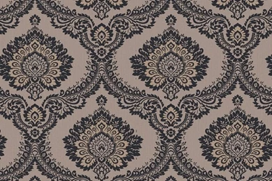 Quality Black &Gold Color Register Velvet Victorian Damask ...