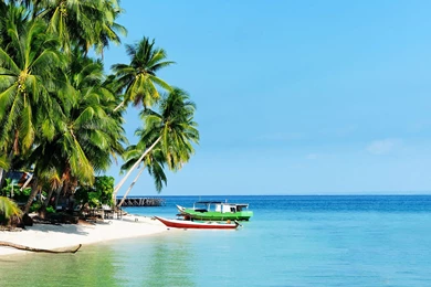 White Sandy Beach Of The Derawan Islands Wallpapers Beach Wallpapers