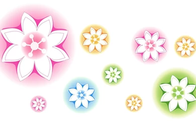 Neon Flowers Wallpapers   Vector Wallpapers