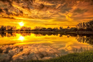 11 Lovely Sunset Hd Wallpapers 1073 :: Sunset Field Hd Wallpapers