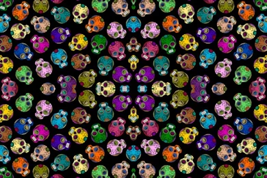 Sugar Skulls Wallpapers   Thirdhalfstudios   Spoonflower