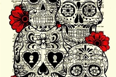 24. Sugar Skull Collage   29 Downright Awesome Sugar Skulls You're…