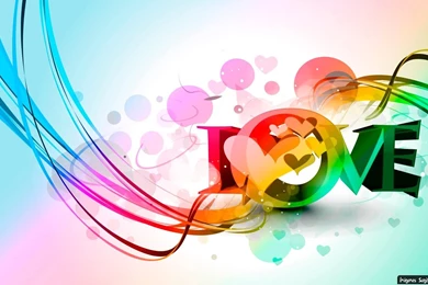 Wallpapers Corazon De Amor La Palabra Love Lineas Circulos ...