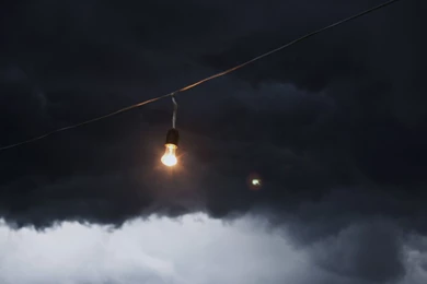 Download Wallpapers 1920x1080 Clouds, Light Bulb, Wire Full HD ...