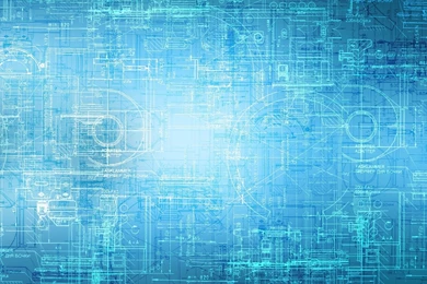 Download Wallpapers 1600x900 Background, Drawing, Blue, Line ...