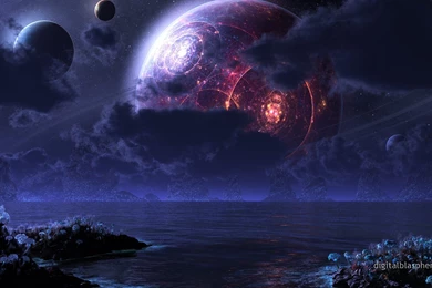 Digital Blasphemy 3D Wallpaper: Phraxis Moon By Ryan Bliss