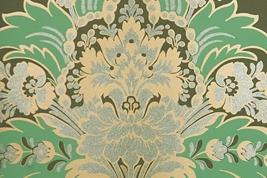 Green Aldwych Damask Wallpapers