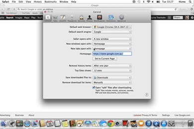 How To Set Google As Your Homepage On A MAC   YouTube