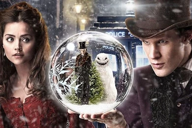 Doctor Who Snowball Snow Winter Tardis Jenna Louise Coleman Matt ...