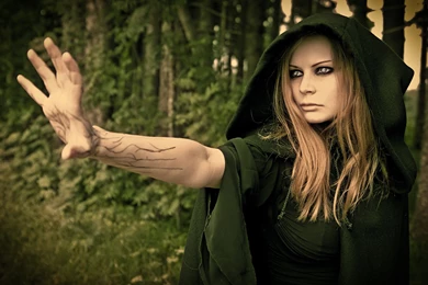 Dark Fantasy Witch Women Face Eyes Occult Wallpapers