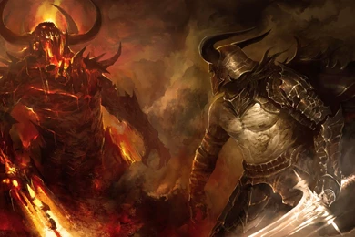 Knight Vs Demon HD Wallpapers