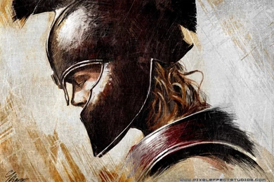 V S Viswanath Art: Troy  Achilles   Brad Pitt   Digital Painting