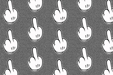 Mickey Mouse Flipping The Bird Static iPhone Wallpapers   Black ...