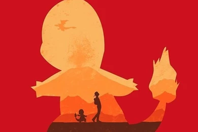 Charmander Silhouette. Check Out More Minimal Style Pokemon ...