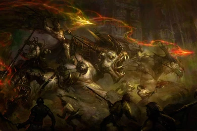 The Art Of War   HD Fantasy Battle Scene Wallpapers