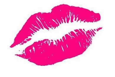 Pink Lips Lipstick Illustration iPod iPhone iCloud WallPaper.jpg