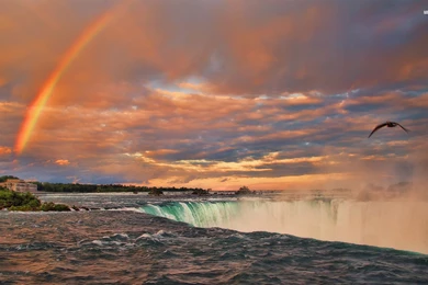 Rainbow Over Niagara Falls Wallpapers